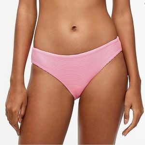 **NWT** brand new pink ribbed Jcrew bikini bottoms
